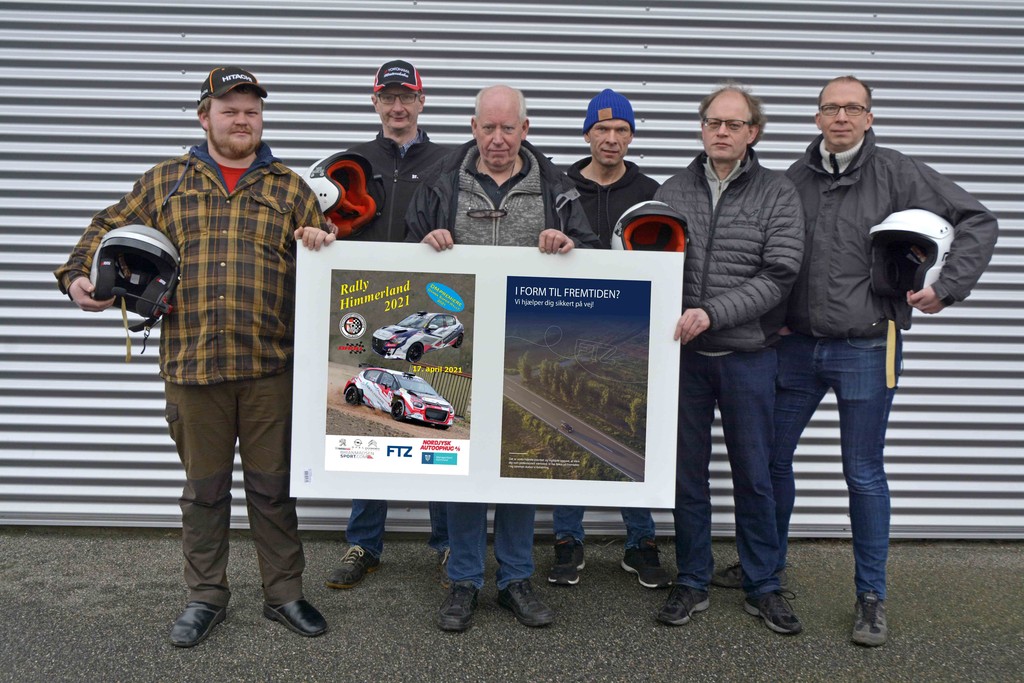 Sekskløveret i løbsledelsen overvandt masser af udfordringer inden Rally Himmerland blev en realitet i samarbejde med FTZ: Martin H. Sall, Kim Naujokut Jensen, løbsleder Bjarne Sørensen, Kristian Wulff Nielsen, Hanrik Ladefoged Jensen og Preben Stensballe